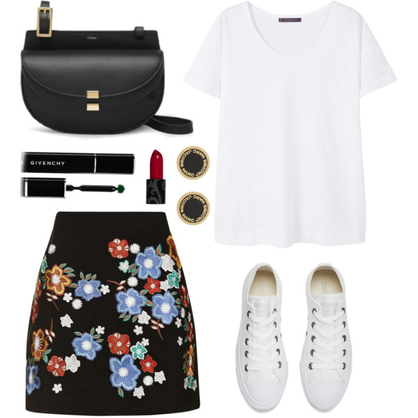 Four Ways To Wear An Embroidered Skirt